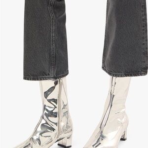 Silver Women's Glove Boots EU 38